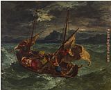 Christ on the Sea of Galilee Walters by Eugene Delacroix